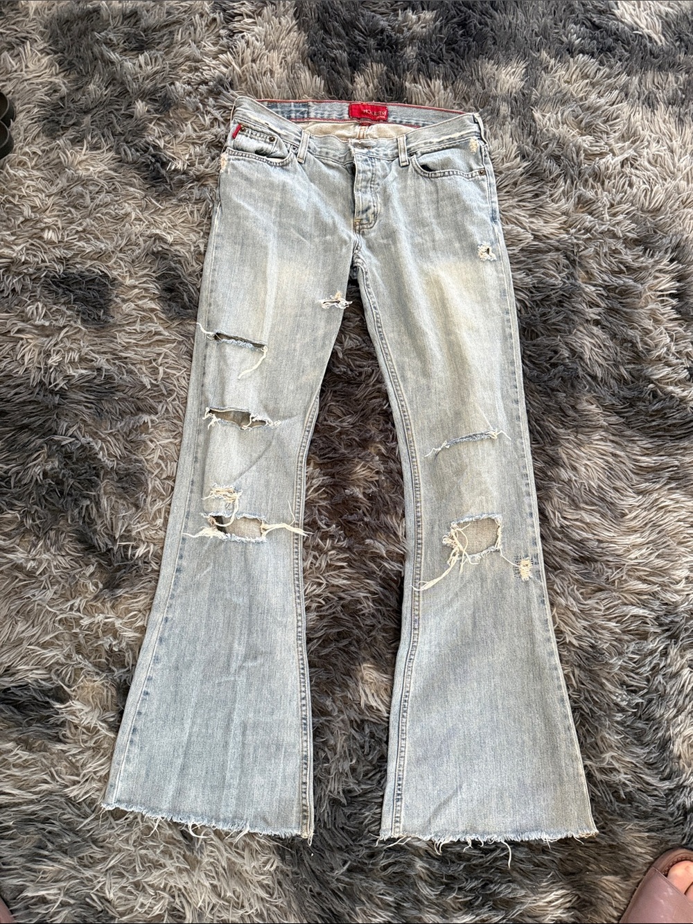 Hollister jean Distressed Flare Jeans